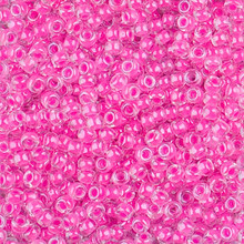 Japanese Miyuki Seed Beads, size 8/0, SKU 189008.MY8-4302, luminous hot magenta, (1 26-28 gram tube, apprx 1120 beads)