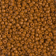 Japanese Miyuki Seed Beads, size 8/0, SKU 189008.MY8-4458, duracoat dyed opaque persimmon, (1 26-28 gram tube, apprx 1120 beads)
