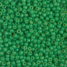 Japanese Miyuki Seed Beads, size 8/0, SKU 189008.MY8-4476, duracoat dyed opaque fiji green, (1 26-28 gram tube, apprx 1120 beads)