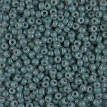 Japanese Miyuki Seed Beads, size 8/0, SKU 189008.MY8-4481, duracoat dyed opaque eucalyptus, (1 26-28 gram tube, apprx 1120 beads)