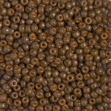 Japanese Miyuki Seed Beads, size 8/0, SKU 189008.MY8-4492, duracoat dyed opaque cognac, (1 26-28 gram tube, apprx 1120 beads)