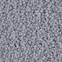 Japanese Miyuki Seed Beads, size 15/0, SKU 189015.MY15-0498, opaque cement gray,  (1 12-13gram tube - apprx 3500 beads)