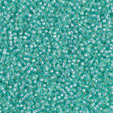 Japanese Miyuki Seed Beads, size 15/0, SKU 189015.MY15-0571, dyed sea green silverlined alabaster,  (1 12-13gram tube - apprx 3500 beads)