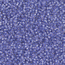 Japanese Miyuki Seed Beads, size 15/0, SKU 189015.MY15-0649, dyed violet silverlined alabaster,  (1 12-13gram tube - apprx 3500 beads)