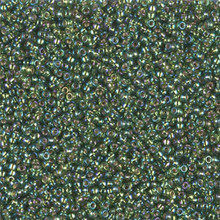 Japanese Miyuki Seed Beads, size 15/0, SKU 189015.MY15-1026, silverlined olive AB,  (1 12-13gram tube - apprx 3500 beads)
