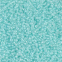 Japanese Miyuki Seed Beads, size 15/0, SKU 189015.MY15-1120, luminous mint green,  (1 12-13gram tube - apprx 3500 beads)