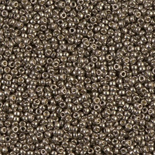Japanese Miyuki Seed Beads, size 15/0, SKU 189015.MY15-4222, duracaot galvanized pewter, (1 12-13gram tube - apprx 3500 beads)