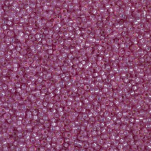 Japanese Miyuki Seed Beads, size 15/0, SKU 189015.MY15-4246, duracoat silverlined dyed lilac, (1 12-13gram tube - apprx 3500 beads)
