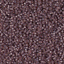 Japanese Miyuki Seed Beads, size 15/0, SKU 189015.MY15-4249, duracoat silverlined dyed rose bronze, (1 12-13gram tube - apprx 3500 beads)