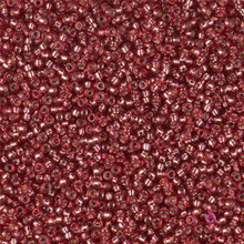 Japanese Miyuki Seed Beads, size 15/0, SKU 189015.MY15-4270, duracoat silverlined dyed magenta, (1 12-13gram tube - apprx 3500 beads)