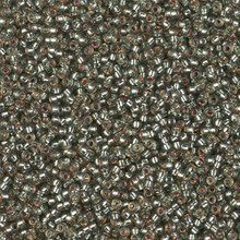 Japanese Miyuki Seed Beads, size 15/0, SKU 189015.MY15-4274, duracoat silverlined dyed dark sea foam, (1 12-13gram tube - apprx 3500 beads)