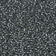 Japanese Miyuki Seed Beads, size 15/0, SKU 189015.MY15-4275, duracoat silverlined dyed light blue steel, (1 12-13gram tube - apprx 3500 beads)