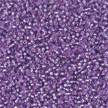 Japanese Miyuki Seed Beads, size 15/0, SKU 189015.MY15-4278, duracoat silverlined dyed orchid, (1 12-13gram tube - apprx 3500 beads)