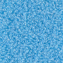 Japanese Miyuki Seed Beads, size 15/0, SKU 189015.MY15-4300, luminous ocean blue, (1 12-13gram tube - apprx 3500 beads)