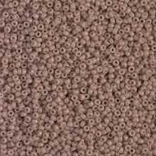 Japanese Miyuki Seed Beads, size 15/0, SKU 189015.MY15-4455, duracoat dyed opaque beige, (1 12-13gram tube - apprx 3500 beads)