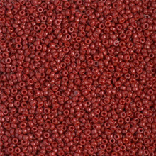 Japanese Miyuki Seed Beads, size 15/0, SKU 189015.MY15-4469, duracoat dyed opaque jujube, (1 12-13gram tube - apprx 3500 beads)