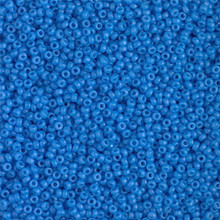Japanese Miyuki Seed Beads, size 15/0, SKU 189015.MY15-4484, duracoat dyed opaque delphinium, (1 12-13gram tube - apprx 3500 beads)