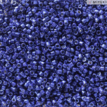 Delica Beads (Miyuki), size 11/0 (same as 12/0), 2511, duracoat galvanized navy, (10 gr)