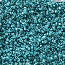 Delica Beads (Miyuki), size 11/0 (same as 12/0), 2513, duracoat galvanized capri blue, (10 gr)