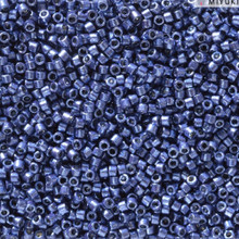 Delica Beads (Miyuki), size 11/0 (same as 12/0), 2517, duracoat galvanized mermaid blue, (10 gr)