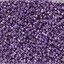 Delica Beads (Miyuki), size 11/0 (same as 12/0), 2509, duracoat galvanized dark lilac, (10 gr)
