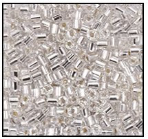 Czech Seed Beads, 11/0-0005cut, silver lined 2-cut, (1 hank, about 4000 beads)