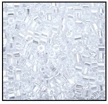 Czech Seed Beads, 11/0-0050cut, crystal rainbow 2-cut, (1 hank, about 4000 beads)