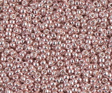 Japanese Miyuki Seed Beads, size 11/0, SKU 111030.MY11-1086, galvanized light rose, (1 28-30 gram tube, apprx 3080 beads) 