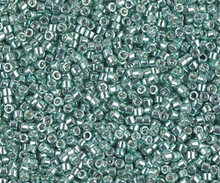 Delica Beads (Miyuki), size 11/0 (same as 12/0), SKU 195006.DB11-0415, galvanized turquoise, (10gram tube, apprx 1900 beads)