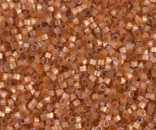 Delica Beads (Miyuki), size 11/0 (same as 12/0), SKU 195006.DB11-1804, dyed topaz silk satin, (10gram tube, apprx 1900 beads)