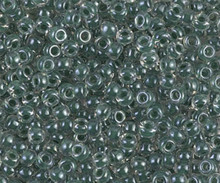 Japanese Miyuki Seed Beads, size 8/0, SKU 189008.MY8-0217, forest green lined crystal, (1 26-28 gram tube, apprx 1120 beads)