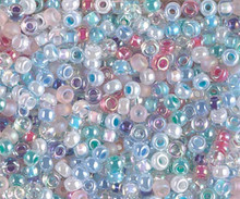 Japanese Miyuki Seed Beads, size 8/0, SKU 189008.MY8-MIX15, spring flowers mix, (1 26-28 gram tube, apprx 1120 beads)