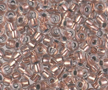 Japanese Miyuki Seed Beads, size 6/0, SKU 111031.MYK6-0197, copper lined crystal, (10 grams, 3” tube)