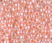 Japanese Miyuki Seed Beads, size 6/0, SKU 111031.MYK6-0539, salmon ceylon, (1 tube, apprx 24-28 grams, apprx 315 beads per tube)