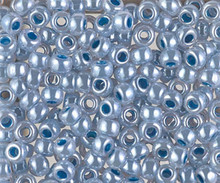 Japanese Miyuki Seed Beads, size 6/0, SKU 111031.MYK6-0545, dark sky blue ceylon, (1 tube, apprx 24-28 grams, apprx 315 beads per tube)