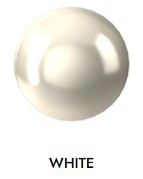 AUSTRIAN CRYSTAL PEARLS, Star Bright 5810, 8mm Round Pearl, white, (50 Pieces)