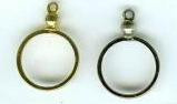 Gold Plate, Dime Coin Mount, (1 piece)    SKU 405034.HG6076