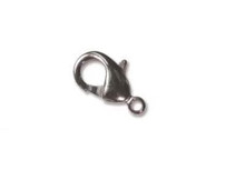 Lobster Claw Clasp, 15mm, pewter, (each)