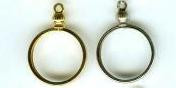 Nickel Plate, Penny Coin Mount, (1 piece)    SKU 405030.NK6077
