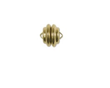 Magnetic Clasp, 11mm Disk, Gold Plate, (1 clasp)