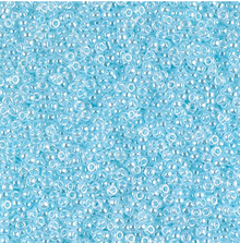 Japanese Miyuki Seed Beads, size 15/0, 0522, light aqua ceylon, (1 12-13gram tube)