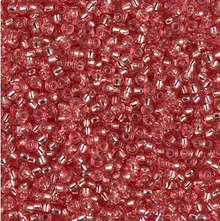 Japanese Miyuki Seed Beads, size 11/0, 1660, silver lined light salmon (dyed), (1 28-30 gram tube, apprx 3080 beads)
