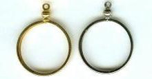 Nickel Plate, Sacagawea/Susan B. Anthony Dollar Coin Mount, (1 piece)    SKU 405046.NK6093