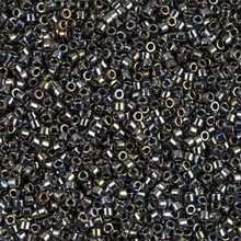 Delica Beads (Miyuki), size 11/0 (same as 12/0), SKU 195006.DB11-0026, dark steel, (10gram tube, apprx 1900 beads)