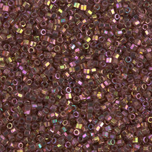 Delica Beads (Miyuki), size 11/0 (same as 12/0), SKU 195006.DB11-0103cut, gold red luster, (10gram tube, apprx 1900 beads)