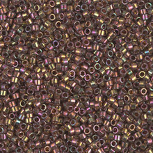 Delica Beads (Miyuki), size 11/0 (same as 12/0), SKU 195006.DB11-0126, pink luster light olive, (10gram tube, apprx 1900 beads)