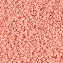 Delica Beads (Miyuki), size 11/0 (same as 12/0), SKU 195006.DB11-0206, salmon opaque, (10gram tube, apprx 1900 beads)