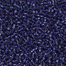 Delica Beads (Miyuki), size 11/0 (same as 12/0), SKU 195006.DB11-0183, montana sapphire silver lined, (10gram tube, apprx 1900 beads)