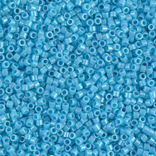 Delica Beads (Miyuki), size 11/0 (same as 12/0), SKU 195006.DB11-0215, sky blue opaque luster, (10gram tube, apprx 1900 beads)