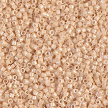 Delica Beads (Miyuki), size 11/0 (same as 12/0), SKU 195006.DB11-0204, light beige ceylon, (10gram tube, apprx 1900 beads)